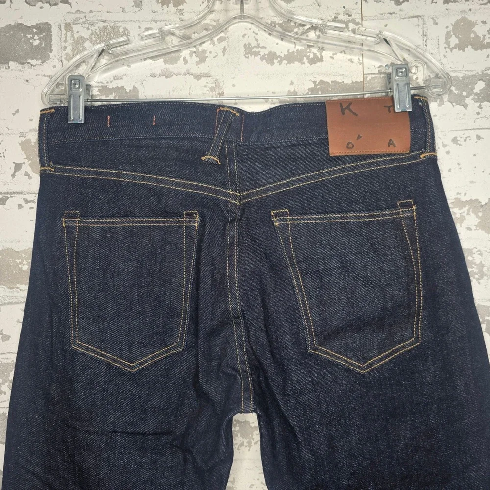 Kato Hiroshi The Scissors Slim Tapered Indigo Raw Selvedge Denim Jeans Mens 30